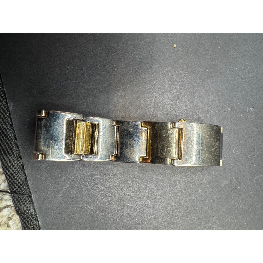 Collezio Diamond Analog Rectangular Two Tone Blac… - image 5